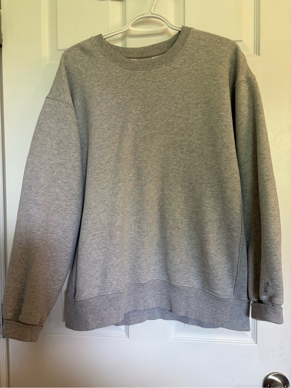 Aritzia Oversized Crewneck Sweatshirt - Heather Gray